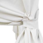 Outdoor-Loungebett mit Vorhang Poly Rattan Braun – Bild 10