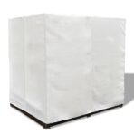 Outdoor-Loungebett mit Vorhang Poly Rattan Braun – Bild 9