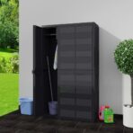 Gartenschrank mit 4 Böden Schwarz – Bild 2