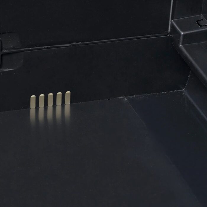 Gartenschrank mit 4 Böden Schwarz – Bild 8