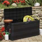 Gartenbox Schwarz 117×45×56 cm – Bild 3