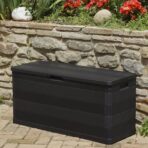 Gartenbox Schwarz 117×45×56 cm – Bild 5