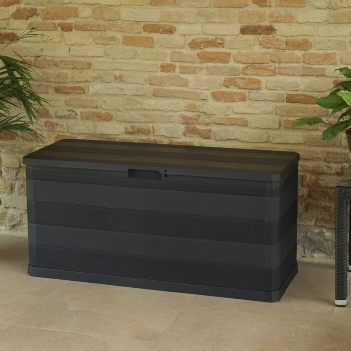Gartenbox Schwarz 117×45×56 cm – Bild 6
