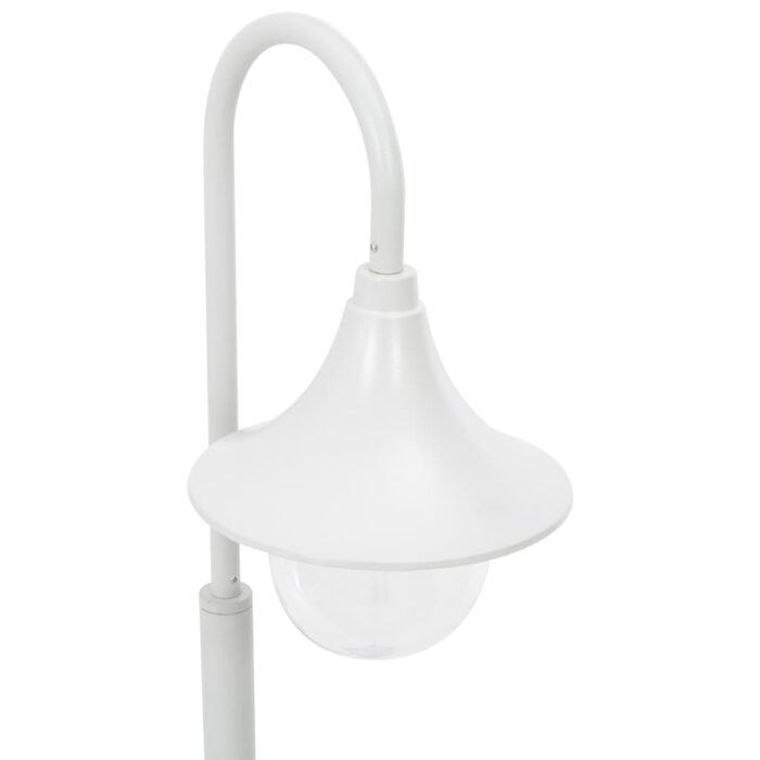 Garten-Pollerleuchte E27 120 cm Aluminium Weiss – Bild 4