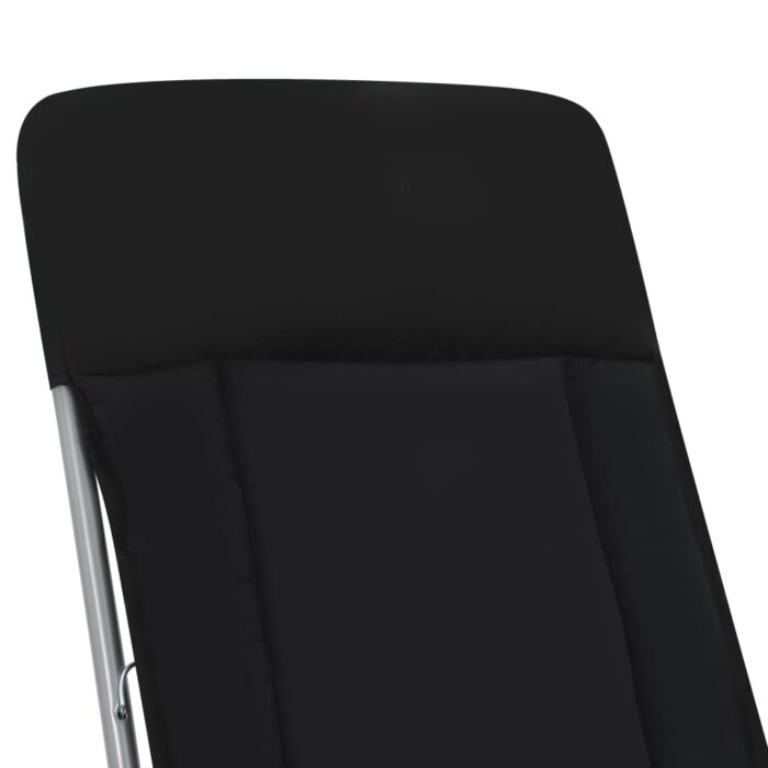 Klappbare Gartenstühle mit Polstern 2 Stk. Schwarz – Bild 10