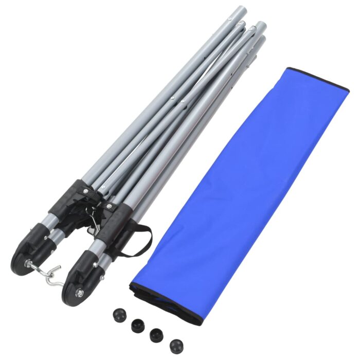 Hängematte mit faltbarem Ständer Blau – Bild 9