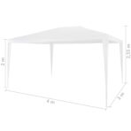 Partyzelt 3x4 m Weiss – Bild 6