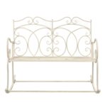 Gartenbank 104 cm Eisen Antik – Bild 2