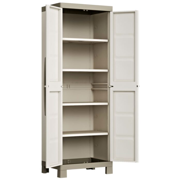 Keter Lagerschrank mit Einlegeböden Excellence Beige und Taupe 182 cm – Bild 2