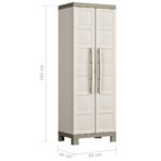 Keter Lagerschrank mit Einlegeböden Excellence Beige und Taupe 182 cm – Bild 9