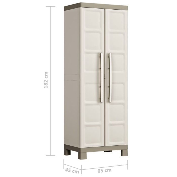 Keter Lagerschrank mit Einlegeböden Excellence Beige und Taupe 182 cm – Bild 9