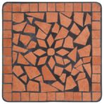 Mosaiktisch Keramik Terracotta – Bild 5