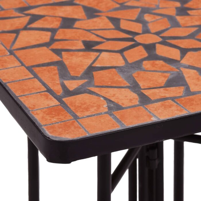 Mosaiktisch Keramik Terracotta – Bild 6