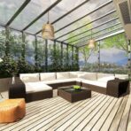 10-tlg. Garten-Lounge-Set mit Auflagen Poly Rattan