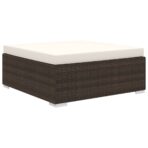10-tlg. Garten-Lounge-Set mit Auflagen Poly Rattan – Bild 5