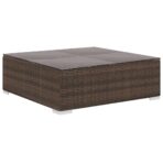 10-tlg. Garten-Lounge-Set mit Auflagen Poly Rattan – Bild 7