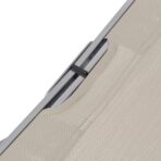 Klappbare Sonnenliegen 2 Stk. Cremeweiss Textilene – Bild 7