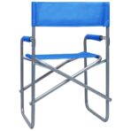 Regiestühle 2 Stk. Stahl Blau – Bild 5