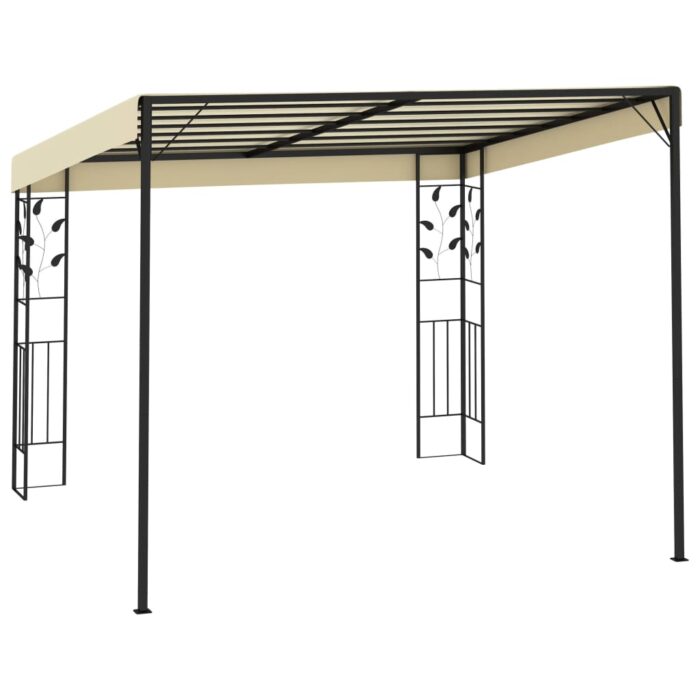Wand-Pavillon 3x3x2,5 m Cremeweiss – Bild 3