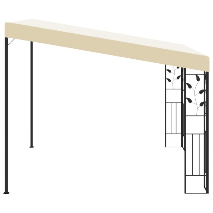 Wand-Pavillon 3x3x2,5 m Cremeweiss – Bild 4