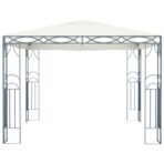 Pavillon 300 x 300 cm Cremeweiss – Bild 2