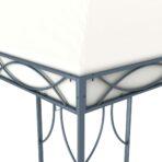 Pavillon 300 x 300 cm Cremeweiss – Bild 3