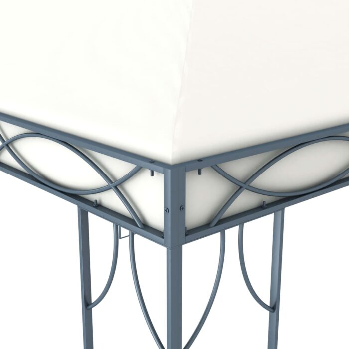 Pavillon 300 x 300 cm Cremeweiss – Bild 3