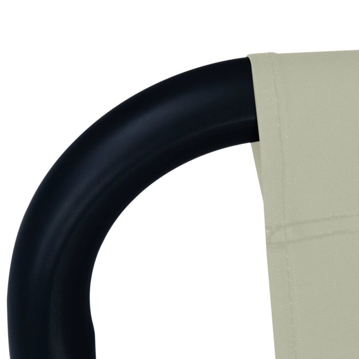 Gartenbett Cremeweiss 200 x 90 cm Stahl – Bild 5