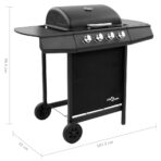 Gasgrill mit 4 Flammen Schwarz – Bild 7