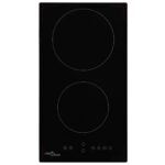 Glaskeramik-Kochfeld mit 2 Platten Touch Control 3000 W