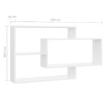 Wandregale Weiss 104x20x58,5 cm Holzwerkstoff – Bild 6