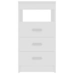 Sideboard mit Schubladen Weiss 40x50x76 cm Holzwerkstoff – Bild 4