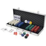 Poker Set mit 500 Chips Aluminium – Bild 2