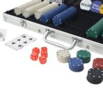Poker Set mit 500 Chips Aluminium – Bild 3