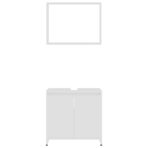 Badmöbel-Set Weiss Holzwerkstoff – Bild 5