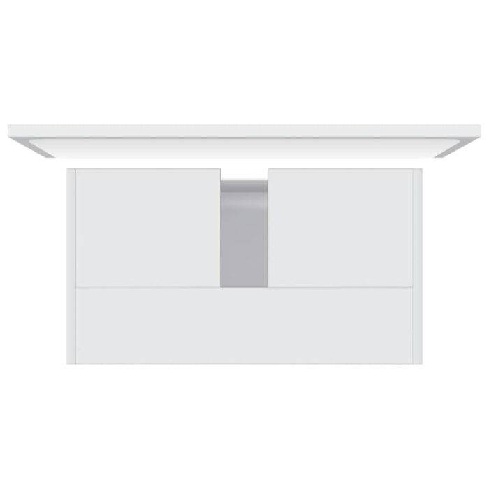 Badmöbel-Set Weiss Holzwerkstoff – Bild 7