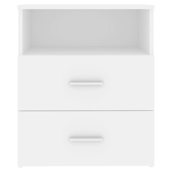 Nachttisch Weiss 50x32x60 cm – Bild 6