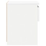 Nachttisch Weiss 40x30x39 cm Holzwerkstoff – Bild 6