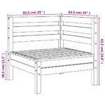 Garten-Ecksofa Massivholz Kiefer – Bild 5