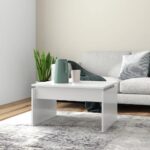 Couchtisch Weiss 68x50x38 cm Holzwerkstoff