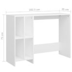 Computertisch Weiss 102,5x35x75 cm Holzwerkstoff – Bild 6