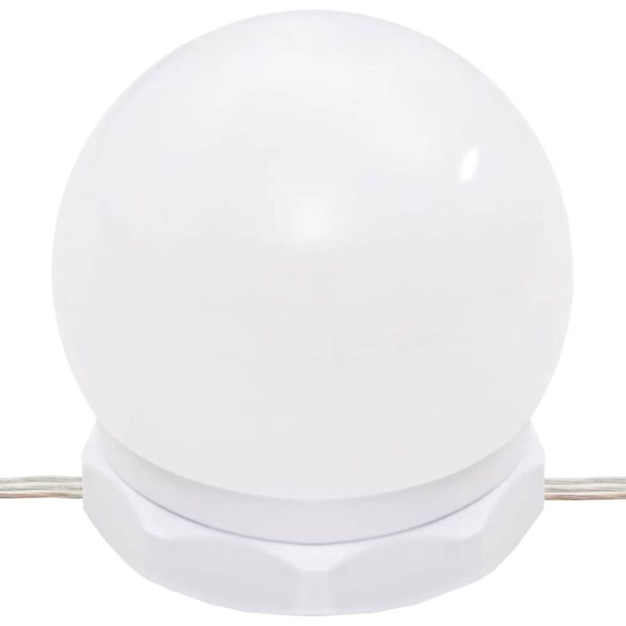 Schminktisch mit LED Weiss 86,5x35x136 cm – Bild 7