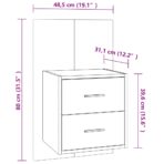 Wand-Nachttisch Weiss – Bild 8