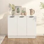 Sideboard Weiss 90,5x30x70 cm Holzwerkstoff
