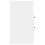 Nachttisch Weiss Holzwerkstoff – Bild 4