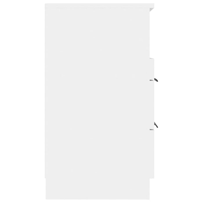 Nachttisch Weiss Holzwerkstoff – Bild 4