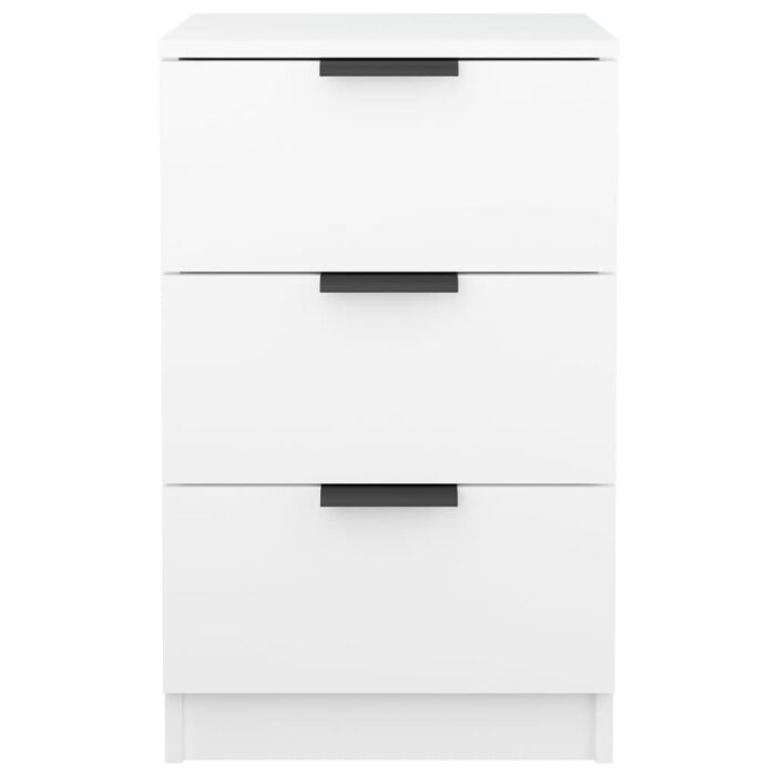 Nachttisch Weiss 40x36x65 cm – Bild 6