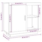 Sideboard Weiss 80x40x75 cm – Bild 9