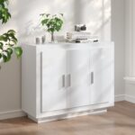 Sideboard Weiss 92x35x75 cm Holzwerkstoff