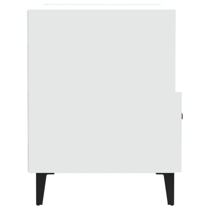 Nachttisch Weiss Holzwerkstoff – Bild 4